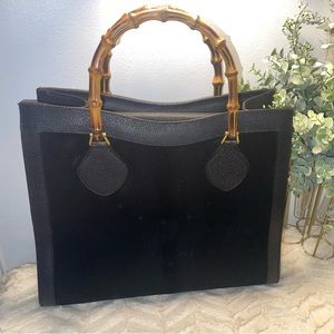 Authentic Gucci Suede Diana Tote